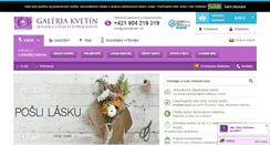 Desktop Screenshot of galeriakvetin.sk